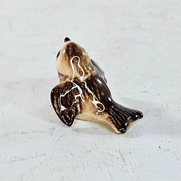 Hagen Renaker Chickadee Tiny Baby Bird Brown Miniature Figurine Vintage - Picture 7 of 9